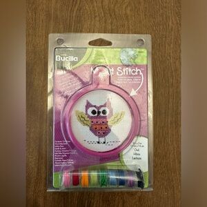Bucilla My 1st Stitch Cross Stitch Owl Ornament  #46033 New Rare 2015